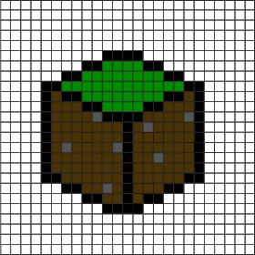 Grass dirt block pixel art Block Pixel Art, Minecraft Dirt Block, Pixel Art Building, 2d Pixel Art, Pixel Art Ideas, Grass Block, Pixel Art Minecraft, Pixel Art Templates, Pixel Art Grid