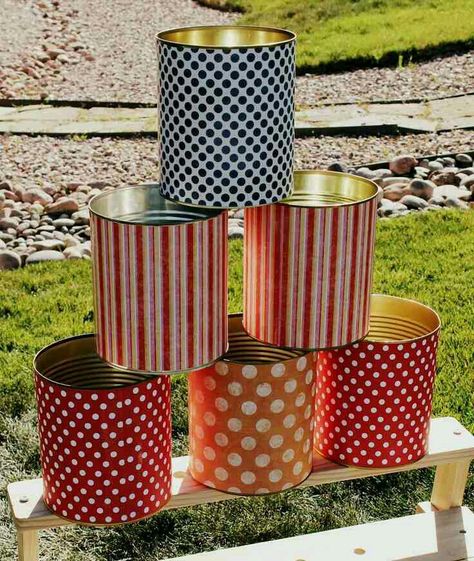 Babysitting Binder, Tin Can Decorations, Circus Ideas, Fall Carnival, Circus Carnival Party, Kids Carnival, School Carnival, Carnival Themed Party, Circus Birthday Party