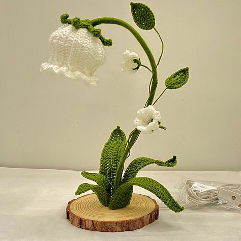 Crochet Lily Of The Valley Lamp! Decorate your room with this amazing Handmade Lamp ✨ Shop now! #crochet #handmadewithlove #handmade #crochetersofinstagram #crochetlamp #lamp #lampdesign Lily Of The Valley Lamp, Lamp Crochet, Crochet Lily Of The Valley, Lily Lamp, Crochet Lily, Crochet Lamp, Handmade Lamp, Handmade Lamps, Bag Crochet