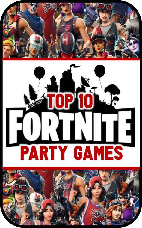 Fortnite Birthday Games Ideas, Fortnite Theme Party Games, Fortnite Scavenger Hunt Ideas, Fortnite Birthday Party Game Ideas, Fortnite Scavenger Hunt, Fortnight Party Games, Fortnite Games For Party, Fortnite Birthday Games, Gamer Party Games