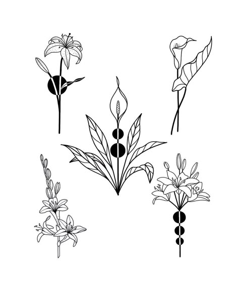 250+ Lily Tattoo Designs With Meanings (2021) Flower ideas & Symbols Peace Lily Flower Tattoo, Peace Lilly Tatoos, Black Spider Lily, Peruvian Tattoo, Calla Lily Black, 3d Flower Tattoos, Small Lily Tattoo, Lily Tattoo Designs, Lilly Tattoo Design