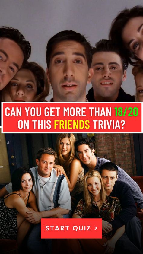 Celebrate the beloved sitcom with this hilarious trivia challenge! Relive classic one-liners, heartwarming friendships, and unforgettable episodes. Could this quiz be any more fun? Prove you're the ultimate fan and share your results! 📺🎉 #FriendsTrivia #SitcomQuiz #TVClassic #PopCultureFun Friends Trivia Questions And Answers, Best Friends Episodes, Movie Quiz Questions And Answers, Friends Tv Show Quiz, Movie Quiz Questions, Friends Test, Movie Trivia Quiz, Friends Sitcom, Buzzfeed Friends Quiz