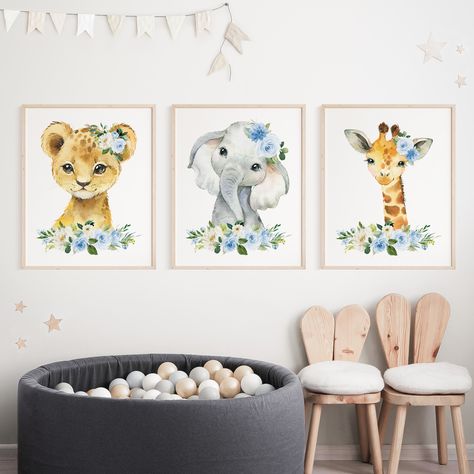 Add the finishing touches to your baby’s nursery or child’s bedroom with these gorgeous art prints! #printable #nursery #nurserywallart #nurserydecor #nurseryprints #nurseryartprint #printablewallart #wallart #SHdesigns Jungle Animals Nursery, Animals Safari, Nursery Wall Art Girl, Nursery Wall Art Boy, Girl Nursery Wall, Animals Nursery, Pink Watercolor Flower, Nursery Poster, Prints Design