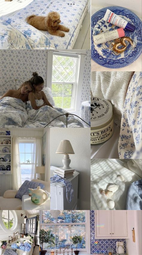 ➳ @allisonxpayne - follow for more! ✰ Montauk Bedroom, Costal Grandma Aesthetic Room, Grandma Aesthetic Room, Costal Grandma Aesthetic, Coastal Auntie, Coastal Gramma, France Bedroom, Uni Essentials, Mia Aesthetic