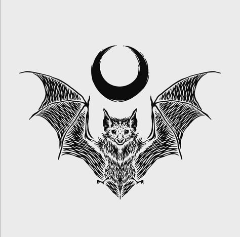 Good Tattoo, Bats Tattoo Design, Vintage Tattoo Art, Timeless Tattoo, Animal Tattoo Ideas, Goth Tattoo, Bat Tattoo, Knee Tattoo, Cute Tattoos For Women