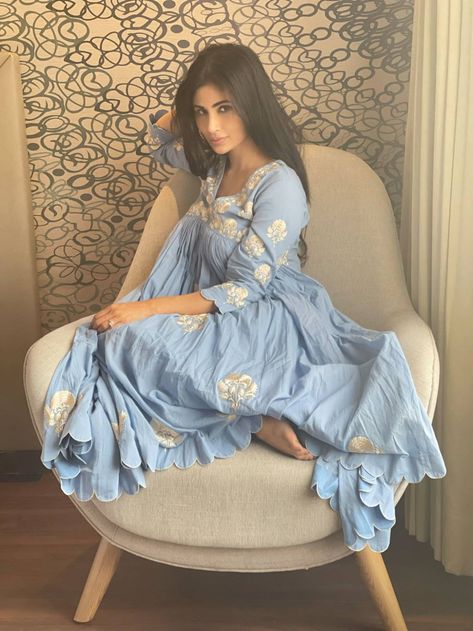 Mouni Roy reviving the joy in effortless summer ensemble from Label Earthen for her recent holiday to Jaipur! | News | India | mallsmarket.com Label Earthen, Gala Time, Mouni Roy, News India, Kurta Set, Designer Wear, Jaipur, Graduation Dress, High Low Dress