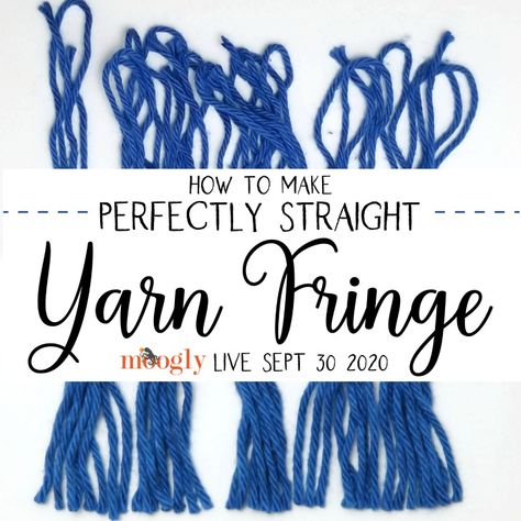 How To Make Fringe With Yarn, How To Add Fringe To Crochet Blanket, Making Fringe With Yarn, How To Crochet Twisted Fringe, How To Add Fringe To Crochet, Twisted Yarn Fringe, Yarn Hacks, Diy Macrame Fringe Trim, Yarn Fringe