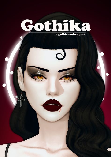 🕷 GOTHIKA - a gothic makeup set 🕷 | Lady Simmer on Patreon Sims 4 Cc Goth Makeup Patreon, Sims 4 Cc Goth Hair Patreon, Sims 4 Cc Witch Clothes Patreon, Low Waist Sims 4 Cc, Sims 4 Cc Goth Hair Maxis Match, Sims 4 Clown Cc, Sims 4 Cc Goth Hair, Lady Simmer, Sims 4 Halloween