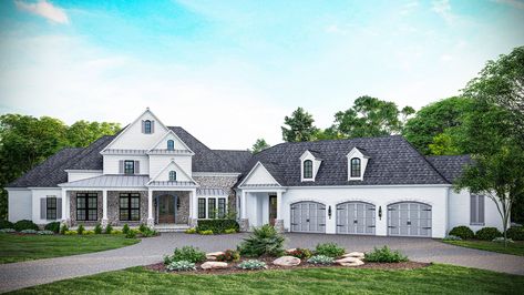 144.20 | WM Designs - Custom Home & Community Design Angled Garage, Luxury Plan, Southern Traditional, Shingle Exterior, Backyard Office, Farmhouse Style House Plans, House Plans And More, Traditional House Plan, Craftsman House Plan