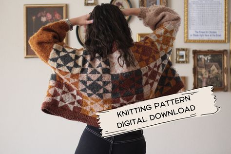 Quilt Cardigan, Halloween Knitting Patterns, Mattress Stitch, Knit Wear, Heirloom Quilt, Bind Off, Knit In The Round, Knit Picks, Oversized Coat