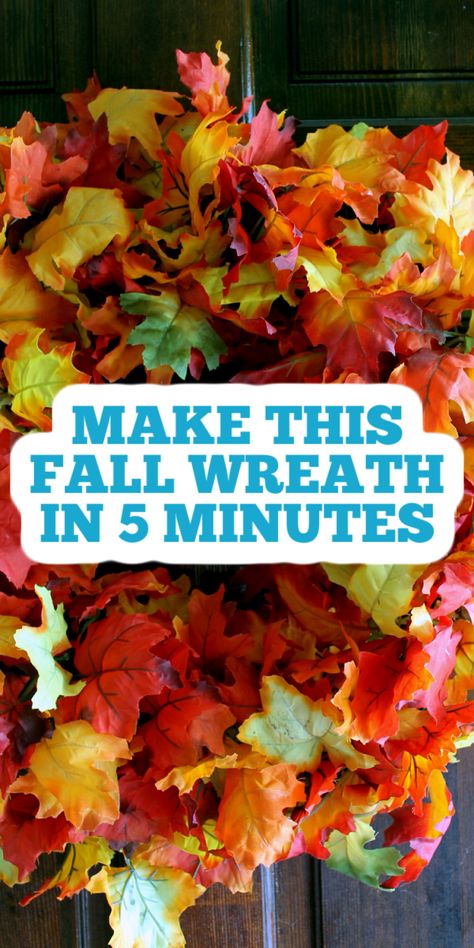 Maple Leaf Wreath Diy, Diy Easy Fall Wreath, Fall Leaves Wreath Diy, How To Make A Fall Wreath, Leaf Wreath Diy, Thanksgiving Wreaths Diy, Hickory Leaf, Rustic Trellis, Fall Leaves Wreath