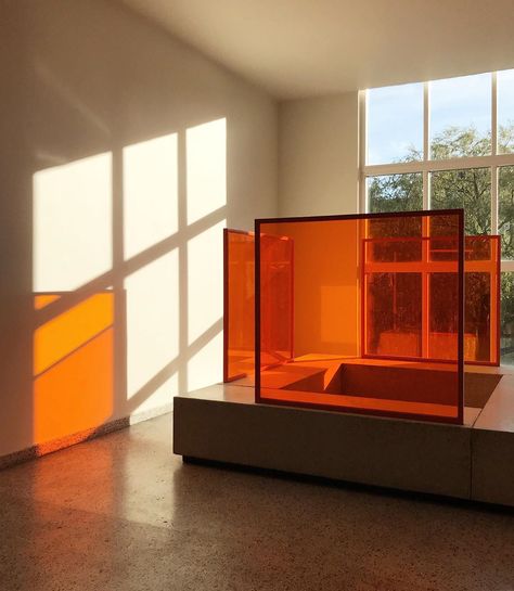 Studio David Thulstrup on Instagram: “The very first Meeting Room of the studio: transparent orange acrylic dividers, terrazzo bench blocks and a flood of northern sunlight.” Acrylic Room Divider, Terrazzo Bench, Light Reference, Pears Soap, David Thulstrup, Wood Pantry, Office Dividers, Sunset Party, Space Dividers