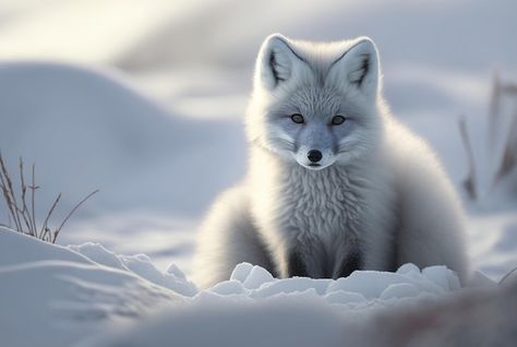 Chiot Renard Arctique Vulpes Lagopus Dan... | Premium Photo #Freepik #photo #renard-polaire #animaux-neige #animaux-polaires #polaire Woodland Creatures, White Fox, Unique Photo, Premium Photo, Tattoo Ideas, Cute Animals, Fox, Ipad, Gym