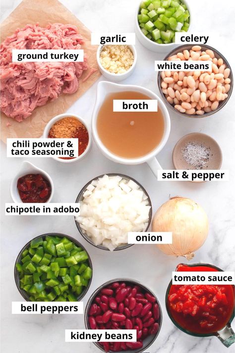 Ground Chicken Chili Recipe, Low Calorie Chili, Best Turkey Chili Recipe, Best Turkey Chili, Healthy Turkey Chili Recipe, Healthy Chilli, Turkey Chili Recipe Crockpot, Healthy Turkey Chili, Healthy Chili Recipe Turkey