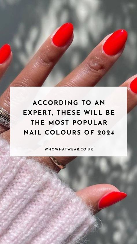 I just spoke to a nail expert who shared the most popular nail colours for 2024. Find out more about which shades to go for here. Nail Colours Spring 2024, Nail Colour Trends 2024, Nail 2024 Spring, Nail Color For Mexico Vacation, Nail Color 2024 Spring, Spring Nail Color 2024 Trends, Nails 2024 Trends Spring, 2024 Spring Nails Trend, Spring Nail Colours 2024