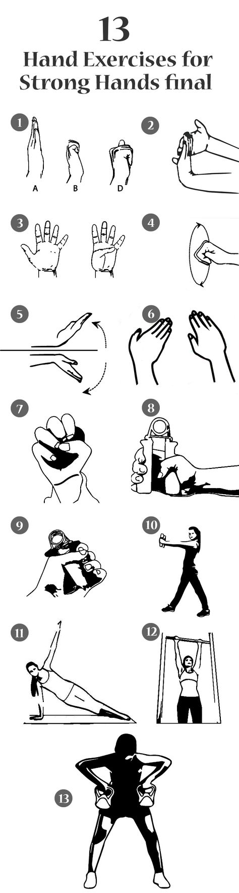 13 Effective Hand Exercises To Include In Your Workout For Stronger Hands New To The Gym, Hand Strengthening Exercises, Strong Hands, Hand Strengthening, Hand Health, Self Defence Training, Gym Workout Chart, Hand Exercises, Muscles In Your Body