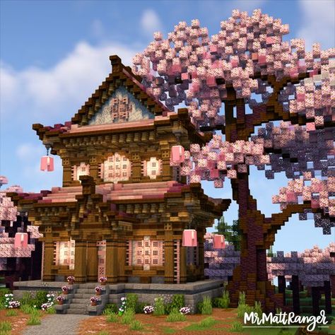 Temple Minecraft, Minecraft Temple, Minecraft Japanese House, Minecraft Japanese, Cottage Minecraft, Minecraft Kingdom, Minecraft House Plans, Minecraft Cottage, Cool Minecraft Creations