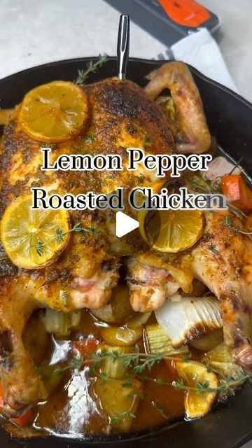 Lemon Butter Roasted Chicken, Whole Baked Chicken, Juicy Chicken Breast, Whole Chicken Recipes, Chicago Food, Food Content, Whole Chicken, Lemon Pepper, Juicy Chicken