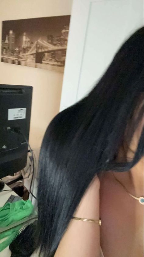 Long Black Hair, Long Black, Black Hair, A Woman, Hair, Black