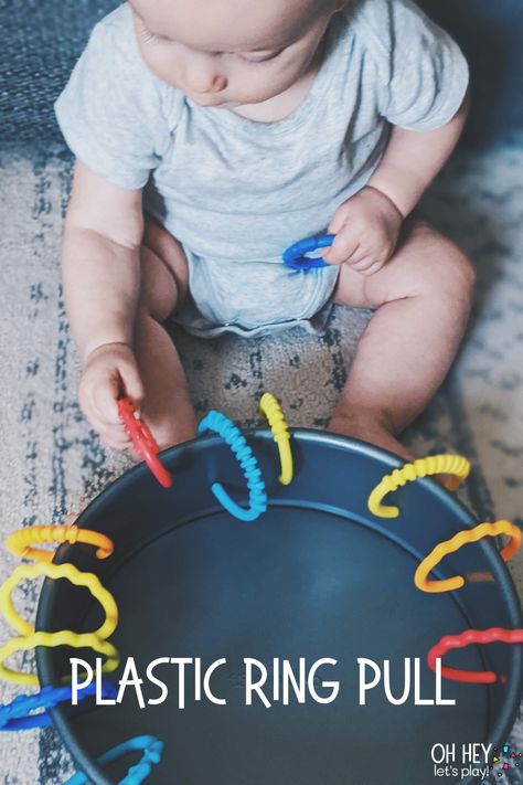 21 Easy Activities for Babies & Toddlers — Oh Hey Let's Play 4 Month Old Crafts, Cognitive Development Activities Infants, Sensory Play For 11 Month Old, 15 Month Old Sensory Activities, Learning Activities For 6 Month Old, Sensory Play 16 Month Old, Fine Motor Activities One Year Old, Fine Motor Activities Infants, Ribbon Pulling Activity