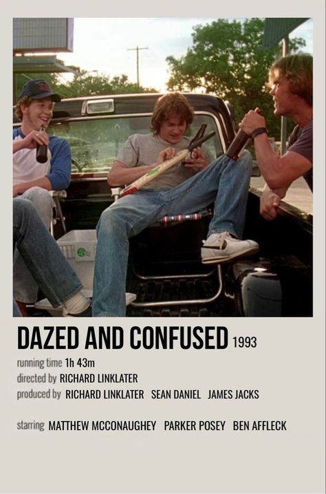 Dazed N Confused Poster, Dazed And Confused Polaroid Poster, Dazed And Confused Movie Poster, Dazed And Confused Aesthetic Wallpaper, Dazed And Confused Wallpaper, Dazed And Confused Poster, 90s Movie Posters, Dazed And Confused Aesthetic, Dazed And Confused Movie