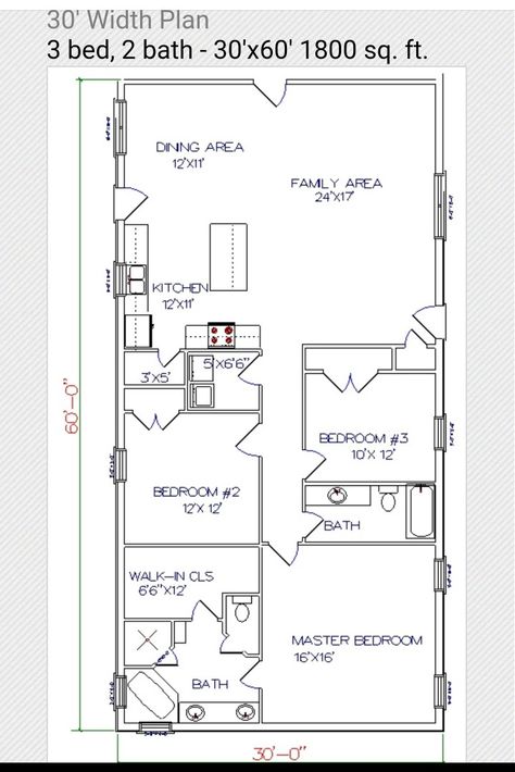 30x60 Floor plan 30 X 55 House Plans, 30x60 Floor Plans, 30 X 60 Barndominium Floor Plans, 24x60 House Plans, 30 X 60 House Plans Layout, 30x60 Barndominium, 30 X 40 House Plans Open Floor, 30x60 Barndominium Floor Plans, 30x60 House Plans