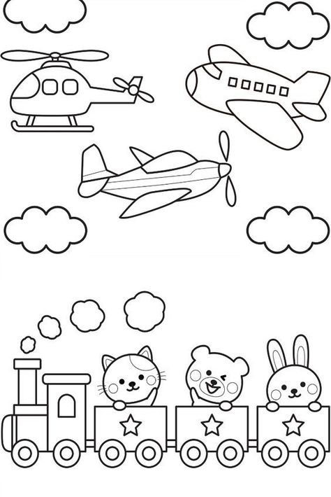 Coloring Pages For Infants, Transport Drawing For Kids, Transportation Coloring Pages Preschool, Fun Coloring Pages For Adults, Transportation Drawing, Boy Coloring Pages, Transport Activities, Transportation Coloring Pages, Kindergarten Coloring Sheets