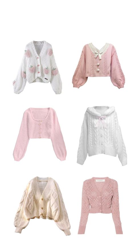 cardigan Ballet Wishlist, Coquette Cardigan, Outfits Coquette, Knit Tie, Pink Cardigan, White Cardigan, Pink Outfits, Christmas List, Pink Flowers