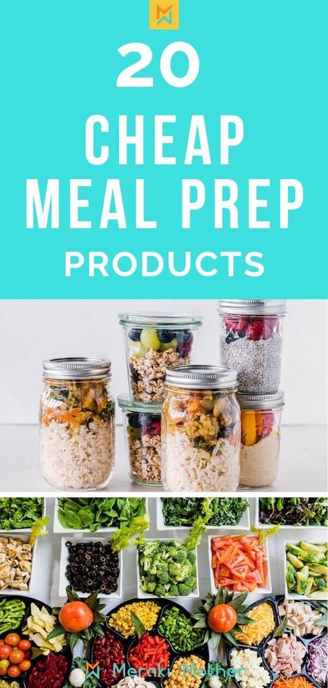 Check out these cheap meal prep containers and products that will save you time and money. #mealprep #containers #budget #food Best Meal Prep Containers, Cheap Meal Prep, Budget Food, Meal Prep Planner, Keto Kitchen, Cheap Meal, Best Meal Prep, Meal Prep Plans, Prepped Lunches