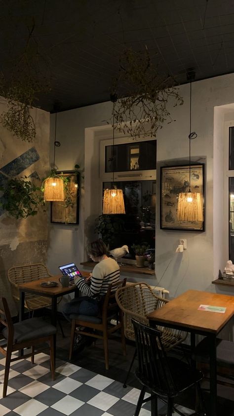 Ideas For Cafe Interiors, Shop Coffee Design, Cafe Aesthetic Interior Design Cozy, Coffee Room Aesthetic, Calm Coffee Shop, Aesthetic Shops Interior, Japanese Coffee Shop Aesthetic, Cafe Interior Design Small Cozy, Book Cafe Interior Design