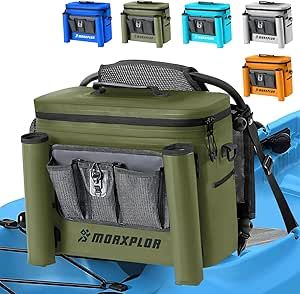 Kayak Cooler,Waterproof Kayak Seat Back Cooler for Kayaking,Kayak Accessories Cooler Bag,Protable Ice Chest,Beach Cooler,Travel Cooler for Camping or Lunch Bag Kayak Cooler, Cooler For Camping, Beach Cooler, Kayak Seats, Kayak Accessories, Ice Chest, Cycling Workout, Cooler Bag, Golf Game