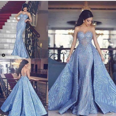 Blue dress Sheer Long Sleeve Dress, Junior Party Dresses, Detachable Train, Mermaid Prom Dress, Junior Prom Dresses, White Prom Dress, Formal Party Dress, فستان سهرة, Mermaid Evening Dresses