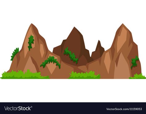 Mountains with green grass Royalty Free Vector Image Mountain Clipart, Grass Vector, Single Image, Green Grass, Canada Flag, Transparent Png, Free Vector Images, Country Flags, Png Images