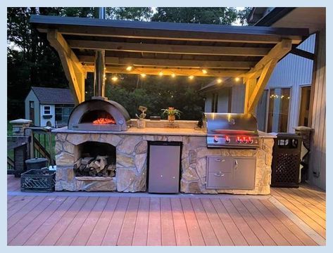 [CommissionsEarned] 86 Outdoor Kitchen Ideas Tricks You Never Thought Of Today #outdoorkitchenideas Outdoor Kitchen And Pizza Oven, Outdoor Grill With Pizza Oven, Outdoor Grill Pizza Oven, Bbq Pizza Oven Outdoor Area Backyard, Outside Kitchen With Pizza Oven, Built In Grill And Pizza Oven, Pizza Backyard Oven, Outdoor Grill And Pizza Oven, Outdoor Kitchen And Pizza Oven Ideas