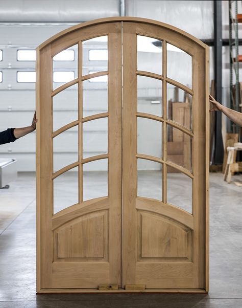 Curved French Doors, Arched Doors Interior, Arched French Doors Interior, Arched Double Doors, Arched Interior Doors, Arched French Doors, Mahogany Exterior Doors, Arched Interior, Rustic Doors Interior