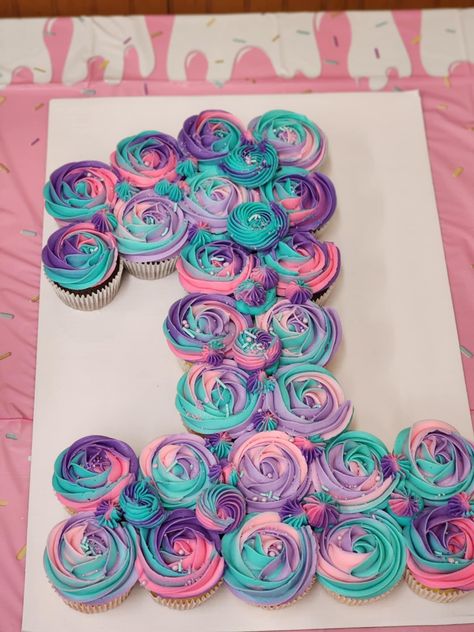 ✨ Sweet One Celebration! ✨ We had so much fun creating these two special treats for a 1-year-old’s birthday! 🩷💜💙 🌟 A stunning 3-layer cake, perfect for the birthday centerpiece. 🌟 An adorable cupcake cake with ombré frosting in pink, purple, and teal to match the Sweet One theme! It’s always a joy to bring your celebrations to life with custom creations! 💕 What’s your favorite part of this set? Let us know in the comments! #sweetone #birthdaycake #birthdaycakeideas #1yearoldbabygirl #sma... Sweet One First Birthday Cupcakes, Purple And Teal Cake, Sweet One First Birthday Cake, Teal Cake, 3 Layer Cakes, First Birthday Cupcakes, Birthday Centerpiece, Purple And Teal, Birthday Centerpieces