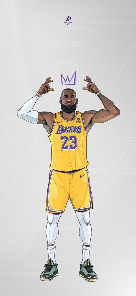 #GoLakers: Lebron James Tattoos, Nba Cartoon, Nba Shoes, Lebron James Art, Lebron James Poster, Lakers Wallpaper, Basketball Artwork, Lebron James Wallpapers, Nba Artwork