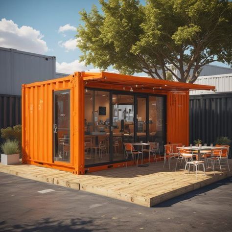 Looking for a stylish café that's affordable and eco-friendly? Try a Shipping Container Café! Compact, trendy, and easy to move. 💼 Learn more 👇 🔗 https://www.samanportable.com/product/shipping-container-cafe/ Container Cafe Design, Shipping Container Food Trailer, Shipping Container Coffee Shop, Container Cafes Ideas, Coffee Shipping Container, Conex Box Coffee Shop, Cargo Container Restaurant, Shipping Container Cafe, Container Coffee Shop