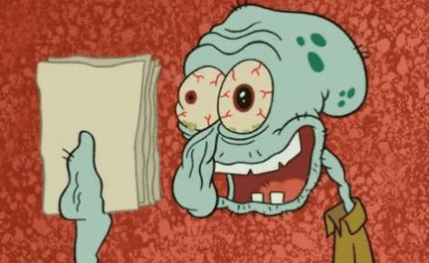 Squidward Crazy GIF - Squidward Crazy Paper - Discover & Share GIFs A Book