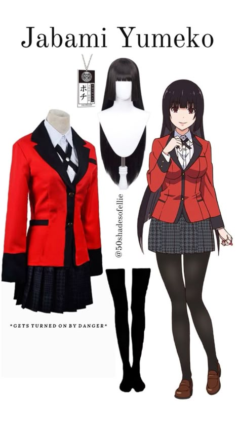 Jabami Yumeko outfit aesthetic • anime cosplay • Yumeko cosplay costume • anime outfit • character outfit • Kakegurui cosplay Yumeko Cosplay, Kakegurui Cosplay, Jabami Yumeko, Anime Outfit, Pretty Halloween Costumes, Costume Anime, Yumeko Jabami, Hot Outfits, Cosplay Outfits