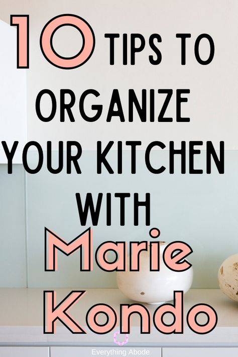 Kitchen Top Cabinet Organization, Kitchen Organizing Tips, Marie Kondo Kitchen Organizing Ideas, Home Edit Kitchen, Marie Kondo Organizing Kitchen, Marie Kondo Kitchen, Kitchen Tidy Ideas How To Organize, Setting Up Kitchen, Marie Kondo Drawer Organizer