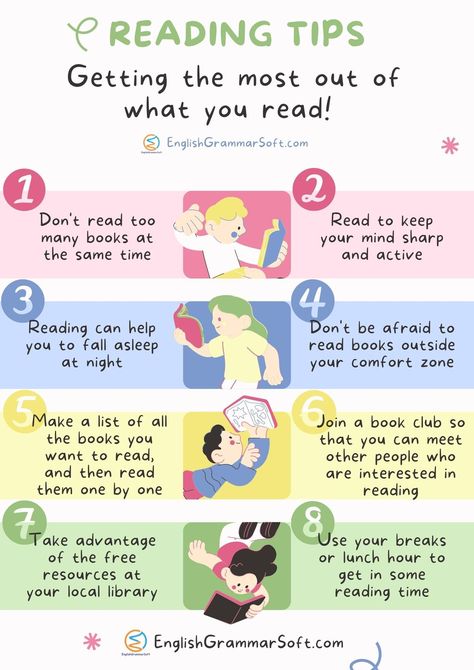 Reading Tips: Getting The Most Out of What You Read Reading Benefits, Social Media Books, How To Get Faster, Reading Boards, How To Read More, English Teaching Resources, Interactive Reading, Reading Motivation, Reading Help