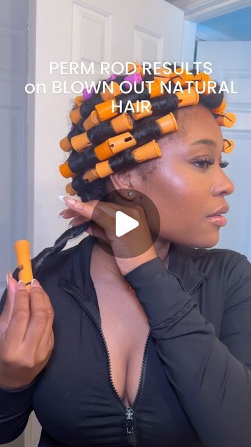 4c Hair Blowout Curls, Roller Set On Natural Hair Black Women, Rods On Natural Hair Black Women, Perm Rod Set On Natural Hair, Roller Set Hairstyles For Black Women, Blow Dried Hairstyles Black Women, Perm Rods On Natural Hair, Flexi Rods On Natural Hair, Roller Set Hairstyles