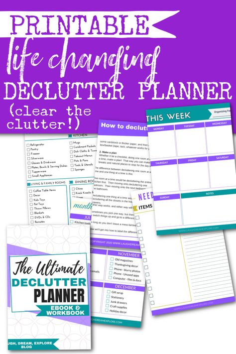 Declutter your home with this ebook and workbook! These declutter ideas for when you're overwhelmed will help you make an action plan! Decluttering doesn't have to be stressful, imagine coming home to a clutter-free home! When you're ready to clear the clutter, this is what you need! Tupperware Bowls, Clear The Clutter, Clutter Free Home, Free Workbook, Clearing Clutter, Declutter Your Home, Action Plan, Cleaning Checklist, Deal With It