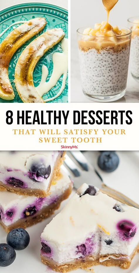 Sweet But Healthy Desserts, Guilt Free Desserts Easy, Sweets On A Diet, Good For You Desserts Healthy, Best Healthy Sweet Snacks, Dessert Recipes Not Too Sweet, Healthy Dessert Snacks Clean Eating, Healthy Snacks That Taste Like Candy, Healthy And Sweet Snacks