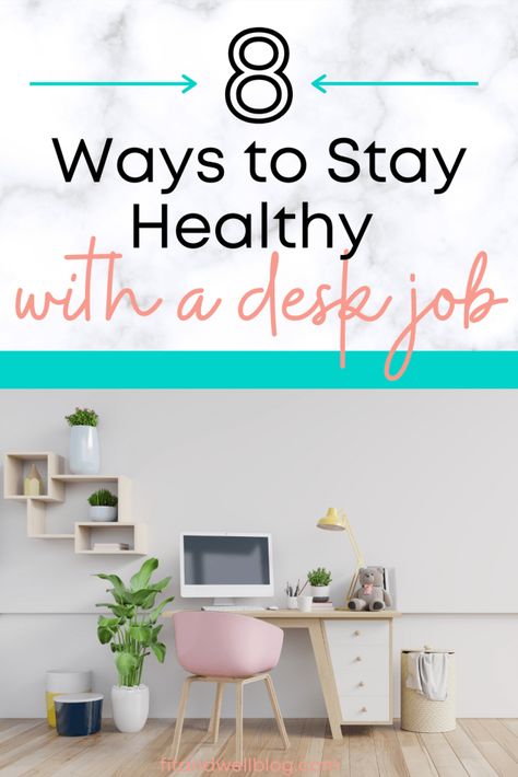 Healthy Office, How To Be More Organized, Office Health, Desk Workout, Healthy Workplace, Ways To Stay Healthy, Desk Job, Health Blogger, Office Job