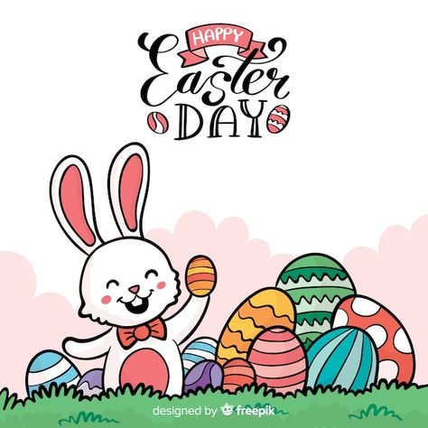 Happy easter day Premium Vector | Premium Vector #Freepik #vector #easter-day #happy-easter-day #easter-egg #happy-easter International Kissing Day, The Dot Book, Easter Worksheets, Easter Coloring Book, Dot Worksheets, Toddler Coloring Book, Redbubble Stickers, Dot To Dot, Happy Easter Bunny