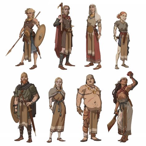 ArtStation - Late Bronze Age (character exploration), Pavel Hristov Runequest Character Art, Bronze Age Fashion, Explorer Concept Art, Pavel Hristov, Bronze Age Clothing, Character Exploration, Bronze Age Civilization, Dragon Ball Super Manga, Iron Age