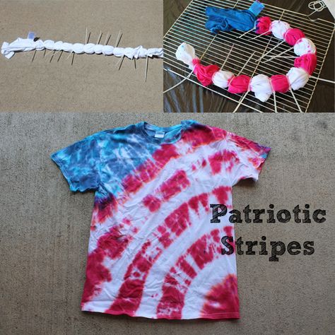 Doodlecraft: Patriotic Stripes Tie Dye Shirt! Tye Dye American Flag Shirt, American Flag Tie Dye Shirt Diy, 4th Of July T Shirts Diy, Summer Activities For Adults Ideas, Fun Tie Dye Ideas, Tie Dye Projects For Kids, Fourth Of July Tie Dye Shirts Diy, 4th Of July Tie Dye Shirts, Tie Died Ideas Easy