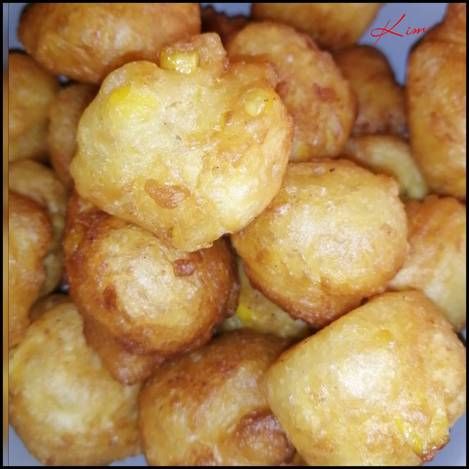 Cream-style sweetcorn fritters Sweetcorn Recipes, Sweetcorn Bake, Sweetcorn Fritters Recipe, Sweetcorn Fritters, Bbq Roast, Popcorn Shrimp, Fritters Recipe, Fritter Recipes, Us When